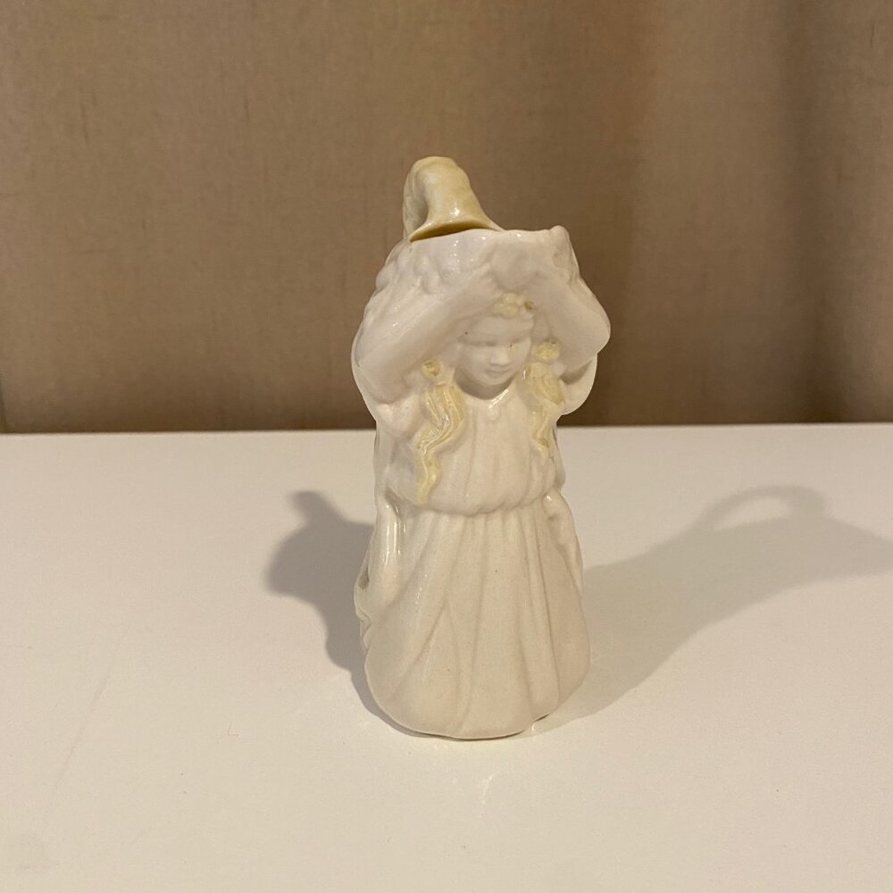 Belleek Ireland Creamer Undine‎ Water Nymph Maiden 4.5" Vintage - Picture 2 of 8